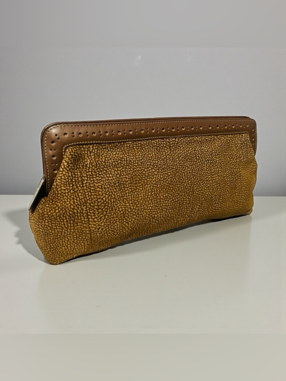 Borbonese Quail Suede Clutch - Picture 8 of 11